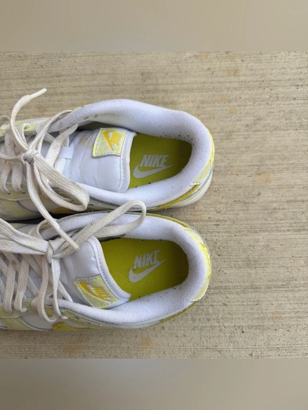 Yellow & White Nike Dunk Low